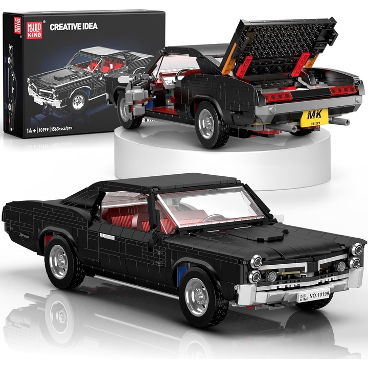 Mould King 10199 Klasszikus sportautó építőkészletek, versenyautó építőkészletek, születésnapi ajándékok felnőtteknek/tinédzsereknek 14+ (1.563 darab)