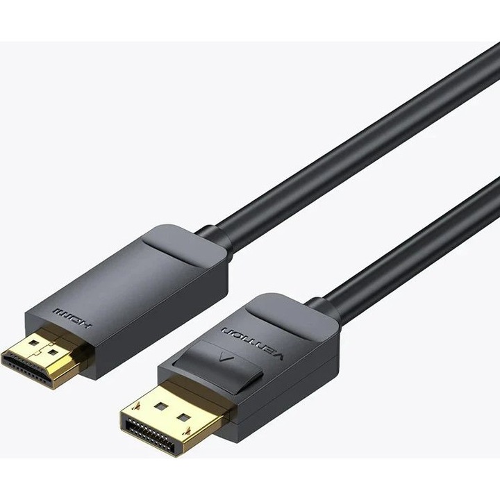 Cablu Vention DisplayPort la HDMI 3m, 4K, Negru