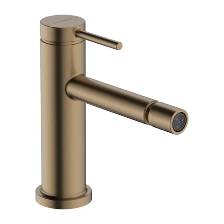 Baterie bideu Hansgrohe Tecturis S cu ventil Pop-Up bronz periat