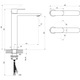Смесител за мивка Ravak Chrome II, XL, 303 мм, хром, X070447