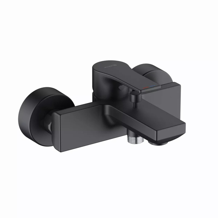 Kludi Zenta SL kádtöltő csaptelep, falon kívüli, váltószelep, matt, fekete, 486703965