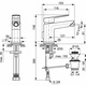 Смесител Ideal Standard, Tonic II, стоящ за биде, 28 mm керамичен затварящ механизъм, ограничител на топла вода - добавен в кутията