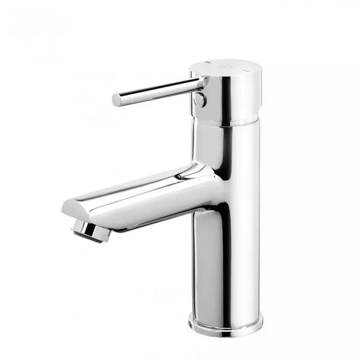 Baterie lavoar FDesign Flusso FD1-FLS-2-11, 3/8'', marimea M, monocomanda, ventil push to open, crom