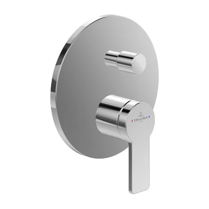 Villeroy&Boch Architectura beépíthető kád-zuhany csaptelep, egykaros, fényes króm, beépíthető test nélkül