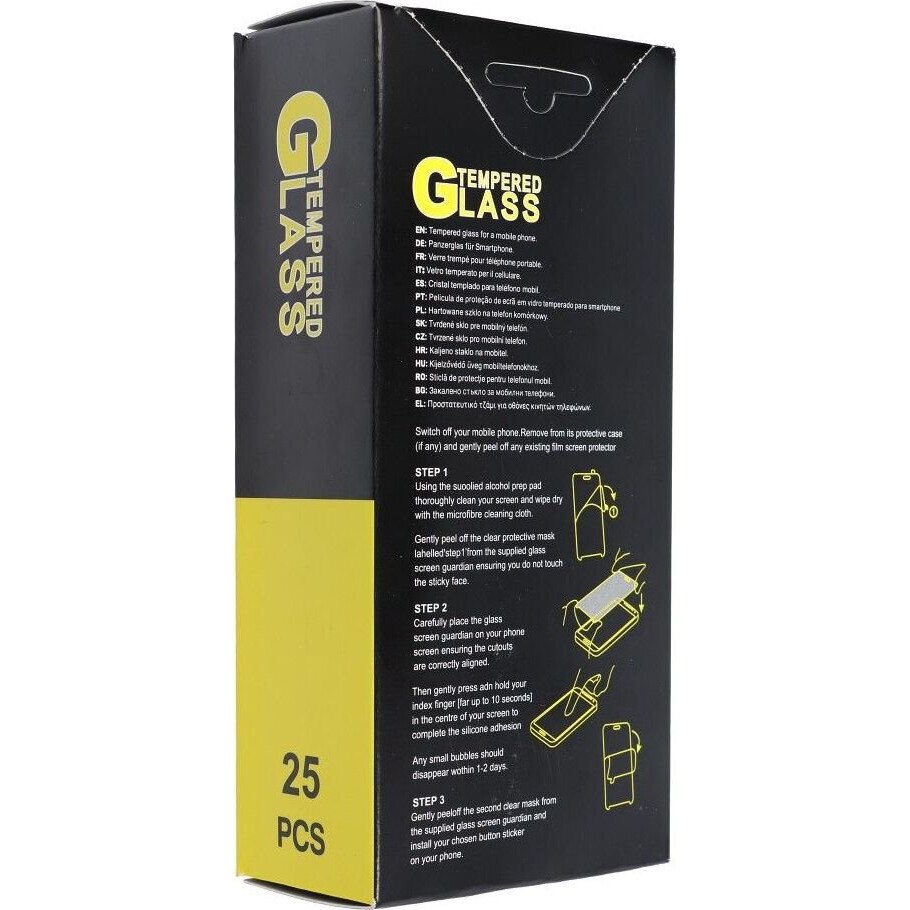 Set 25 folii sticla temperata 9H, transparent, 0.3mm, pentru smartphone