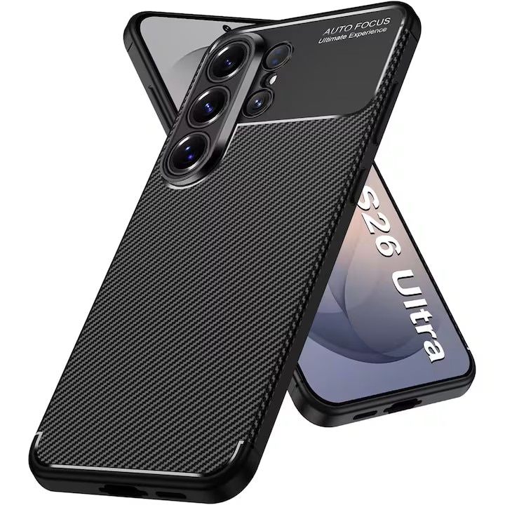 Husa pentru Samsung Galaxy S26 Ultra, Joyshell, AutoFocus, Anti-Soc, Protectie Camera, Ultra Slim, Anti-Amprenta, Negru
