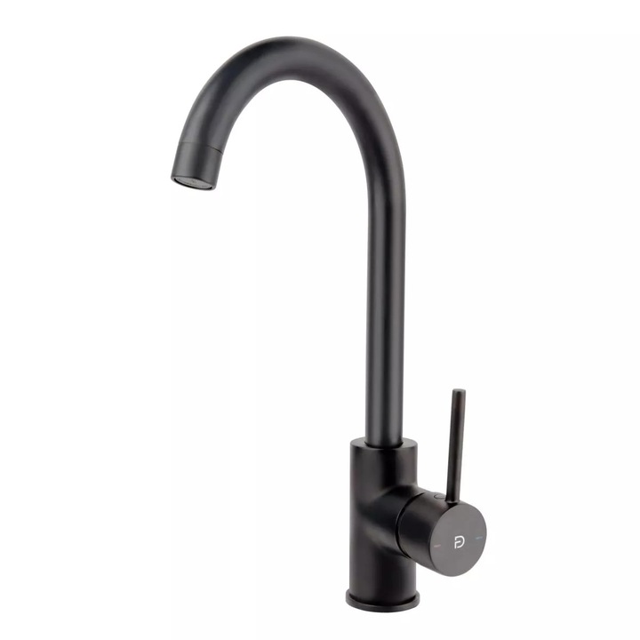 Baterie bucatarie Fdesign Avanza, inalta, tip C, mat, negru, FD1-A06-4-22