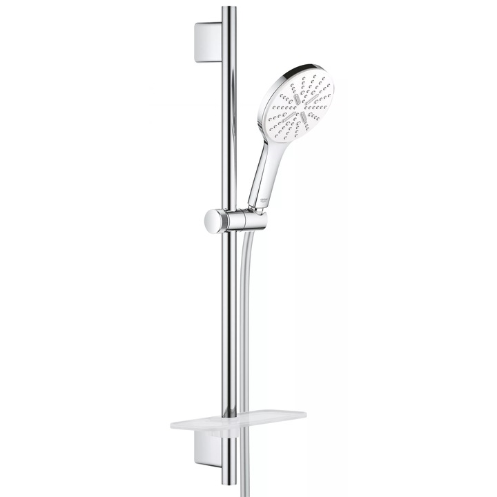 Coloana de dus Grohe SmartActive 130, 600 mm, 3 funcii, etajera, crom, 26576LS0