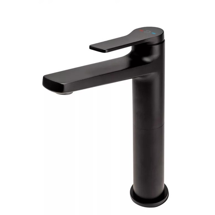FDesign Seppia FD1-SPA-2L-22 mosdócsap, 3/8'', XL méret, egykaros, push to open szelep, matt fekete