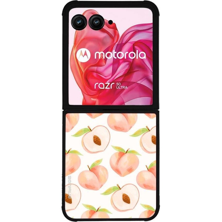 Husa telefon Sonique Fruit Series, pentru Motorola Razr 50 Ultra, silicon, imprimeu fructe, rosu