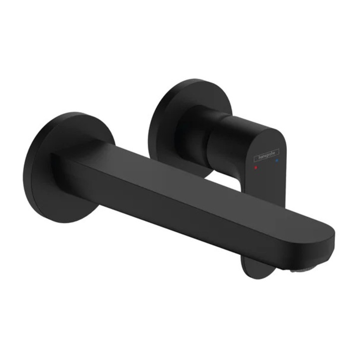 Вграден смесител за мивка Hansgrohe Rebris S матово черен