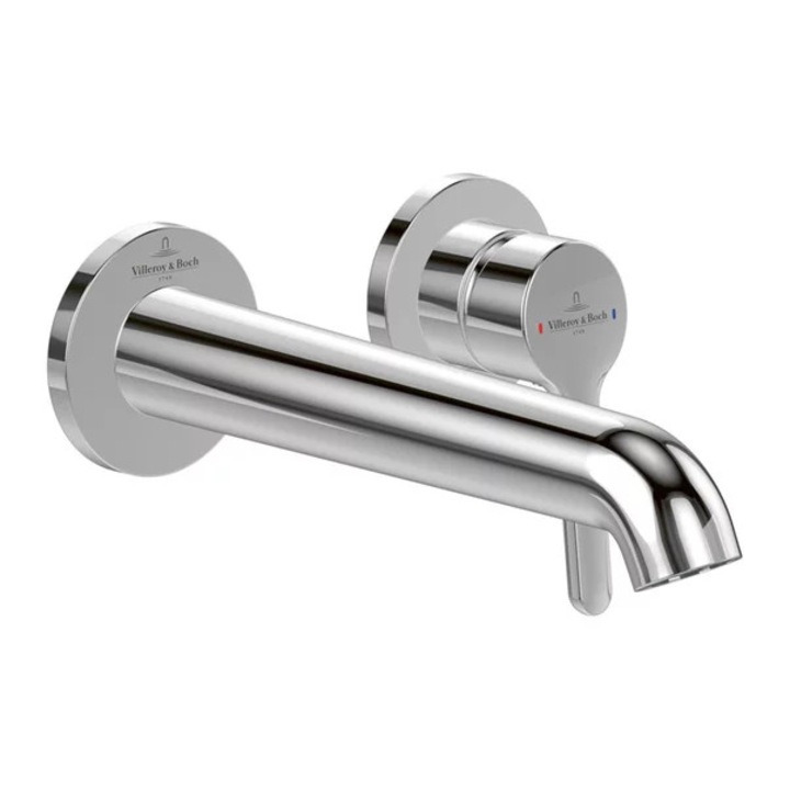 Villeroy&Boch Skyla beépített mosdó csaptelep, fényes króm, 20 cm-es kifolyócső, beépített test nélkül