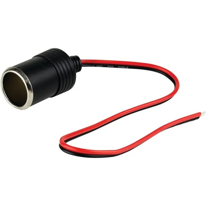 Mufa bricheta auto mama max. 10A cablu 30cm 12V-24V