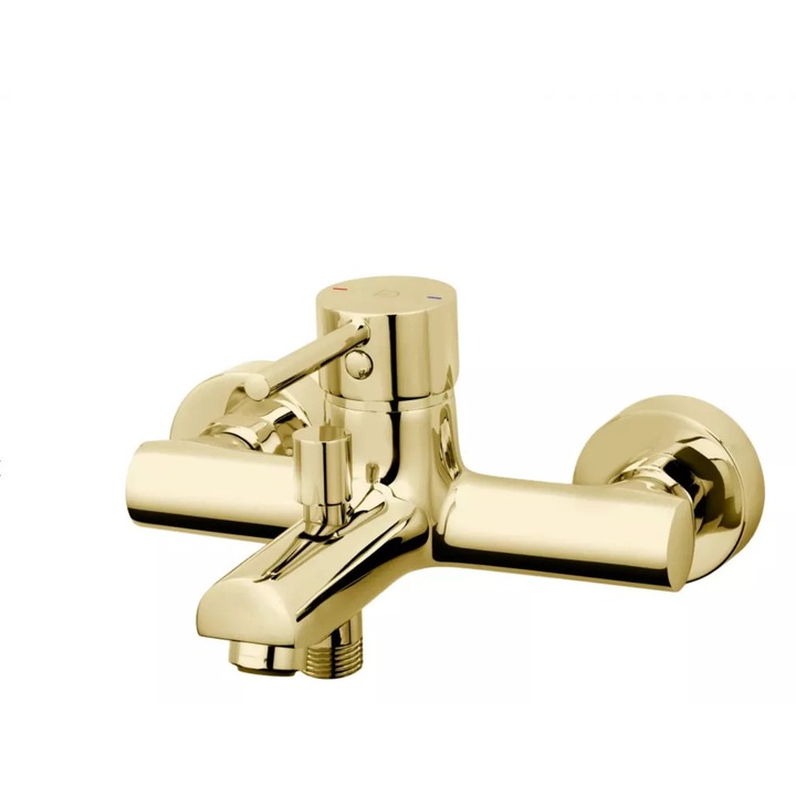 FDesign Flusso kádcsaptelep, látszó, váltó, fényes, arany, FD1-FLS-1-55