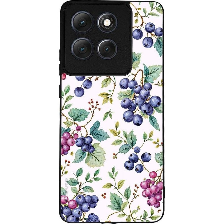 Husa telefon Sonique Fruit Series, pentru Motorola Moto G86 5G, imprimeu fructe, silicon, multicolor