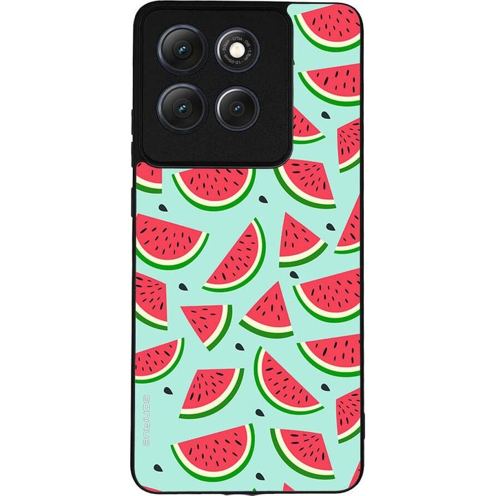 Husa telefon Sonique Fruit Series, imprimeu fructe, silicon, antisoc, pentru Motorola Moto G86 5G, Karpouzi 01
