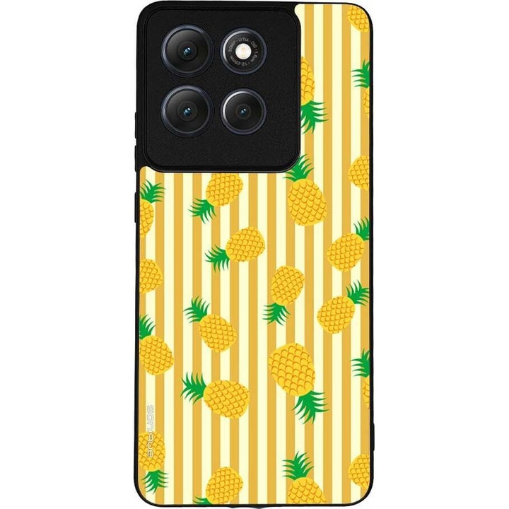 Husa telefon Sonique Fruit Series, Ananas, silicon, acrilic, protectie impotriva zgarieturilor, pentru Motorola Moto G86 5G