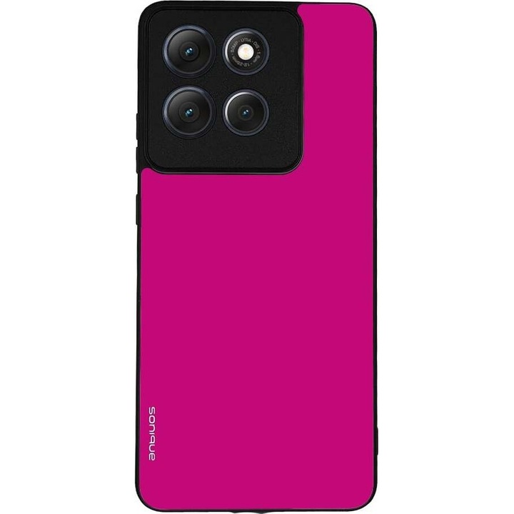 Husa telefon Sonique ColorBloc Series, protectie antisoc, silicon, roz, pentru Motorola Moto G86 5G