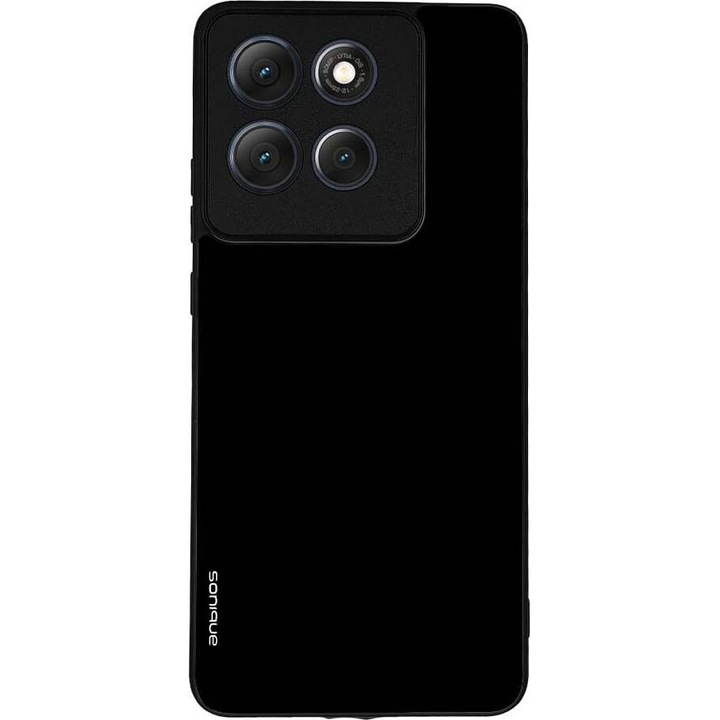 Husa telefon Sonique ColorBloc Series, protectie antisoc, silicon, negru, pentru Motorola Moto G86 5G