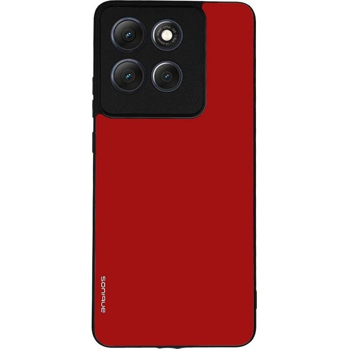 Husa telefon Sonique ColorBloc Series, rosie, silicon cu spate acrilic, protectie antisoc, pentru Motorola Moto G86 5G