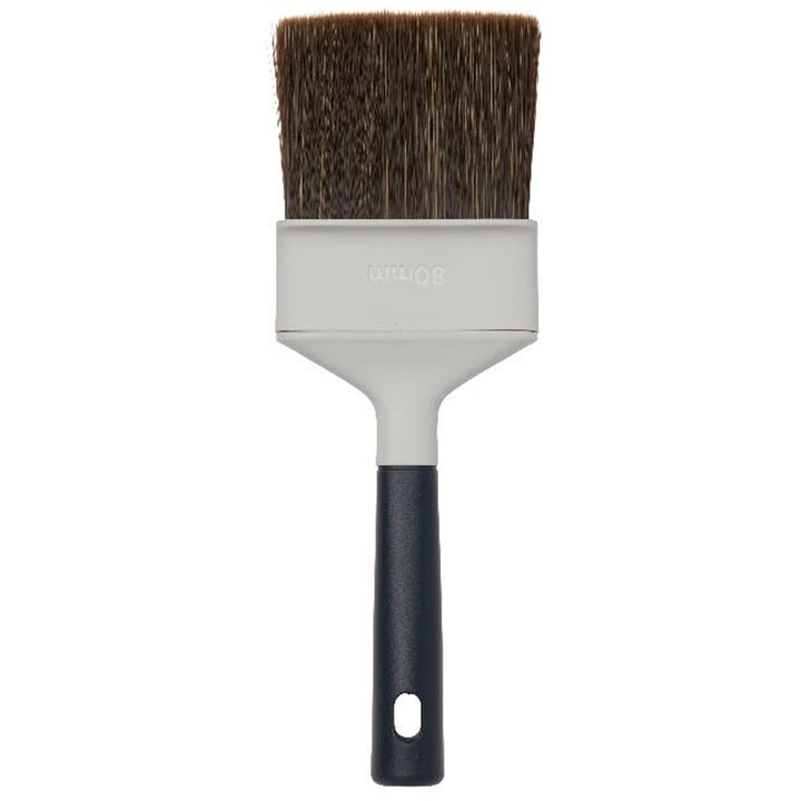 Широка четка за дърво GOODHOME, 8 см, черна