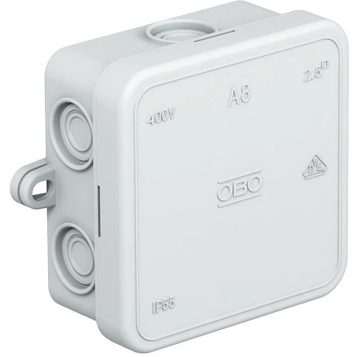 Doza derivatie OBO, aparent, IP55, 75 x 75 x 36mm