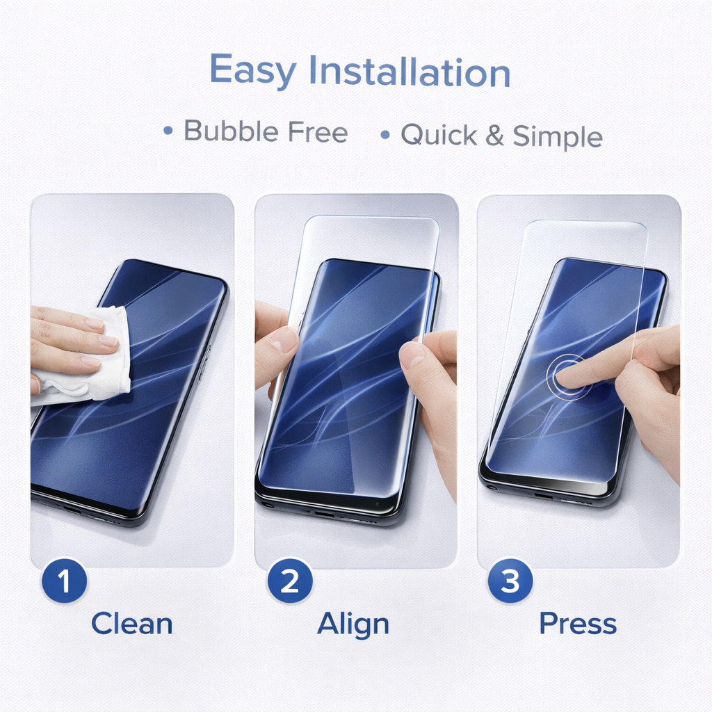 Folie din Sticla Securizata pentru OnePlus 12R Set 2 Bucati HCT STYLE®, Ecran Curbat, Protectie Ecran 9H, HD Ultra-Clara, Anti-Zgarieturi, Anti-Amprenta