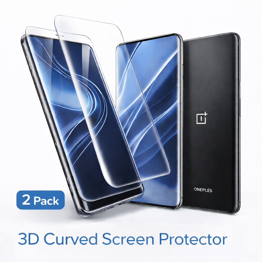 Folie din Sticla Securizata pentru OnePlus 12R Set 2 Bucati HCT STYLE®, Ecran Curbat, Protectie Ecran 9H, HD Ultra-Clara, Anti-Zgarieturi, Anti-Amprenta