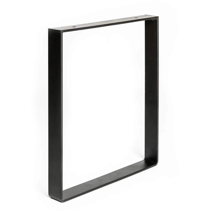 Крак за маса в индустриален стил, 38.5 x 35 x 4 см, правоъгълен, черен