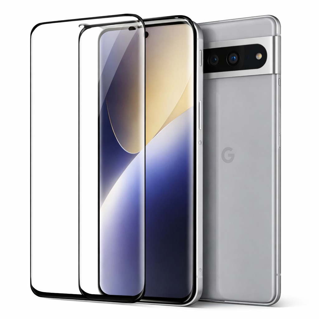 Folie din Sticla Securizata pentru Google Pixel 7 Pro Set 2 Bucati HCT STYLE®, Ecran Curbat, Protectie Ecran 9H, HD Ultra-Clara, Anti-Zgarieturi, Anti-Amprenta