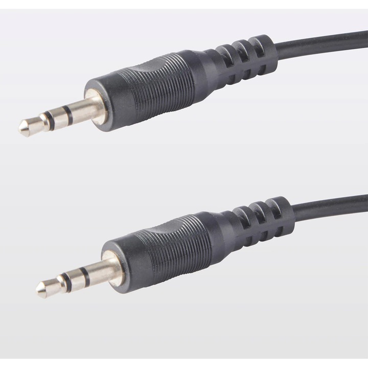 Cablu audio Jack 3.5mm Blyss, 3m, negru