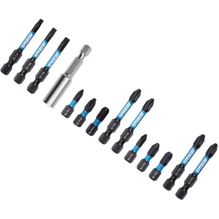 15 darabos vegyes ERBAUER fúrókészlet