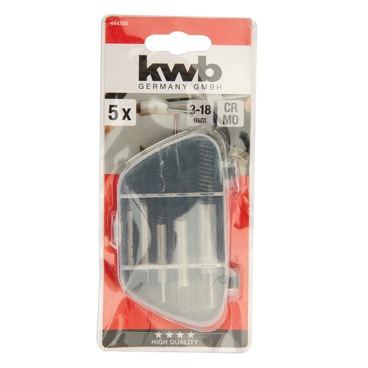 Set extractor suruburi KWB, 3-18 mm, 5 bucati