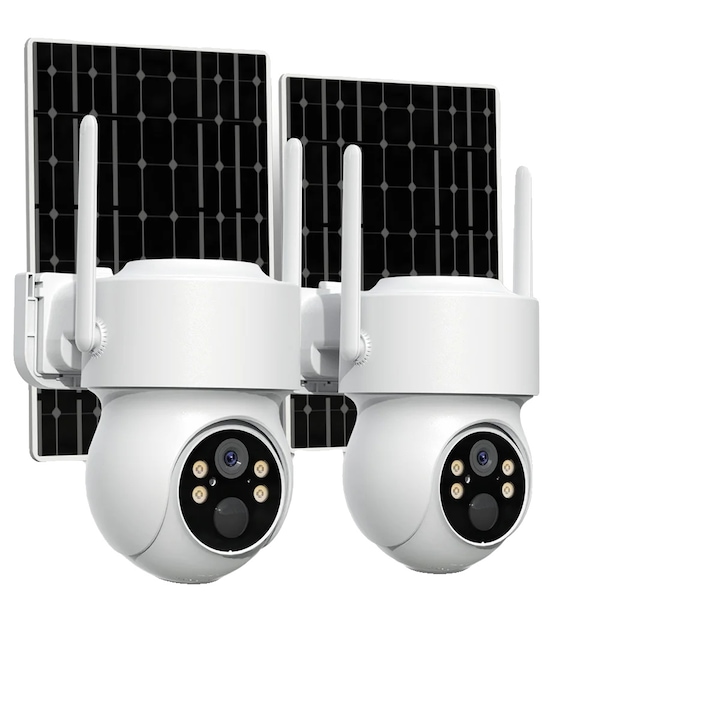 Camera de supraveghere, WiFi, viziune nocturna, set 2 bucati, 64G