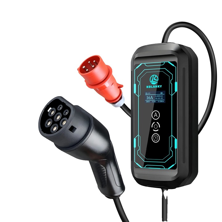 Incarcator EV, Tip 2, 11KW, 7M, design portabil, gestionare eficienta a energiei