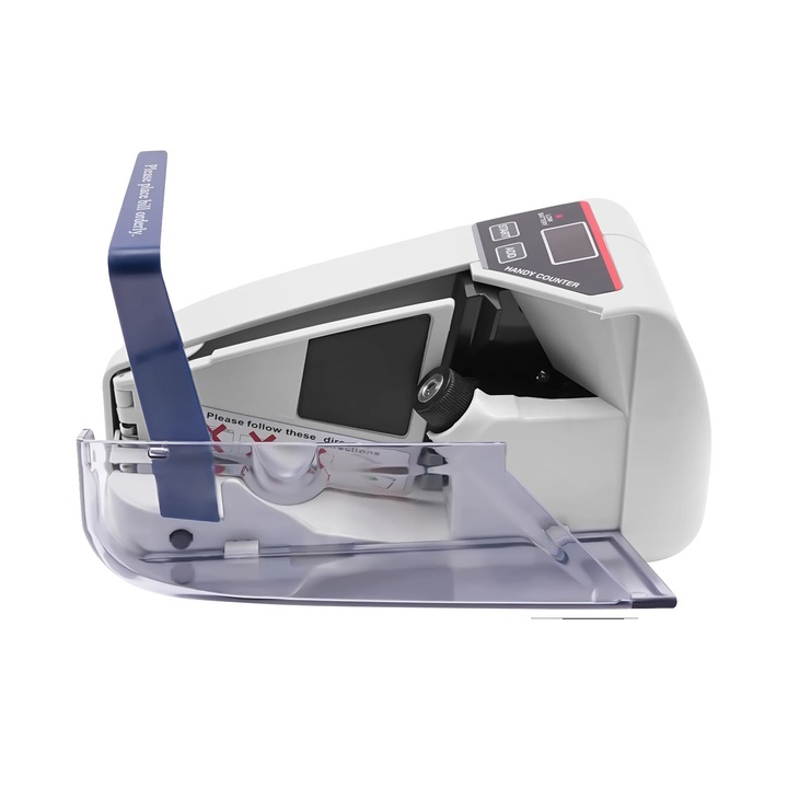 Masina de numarat bani, 600 bancnote/minut, display LED, alb