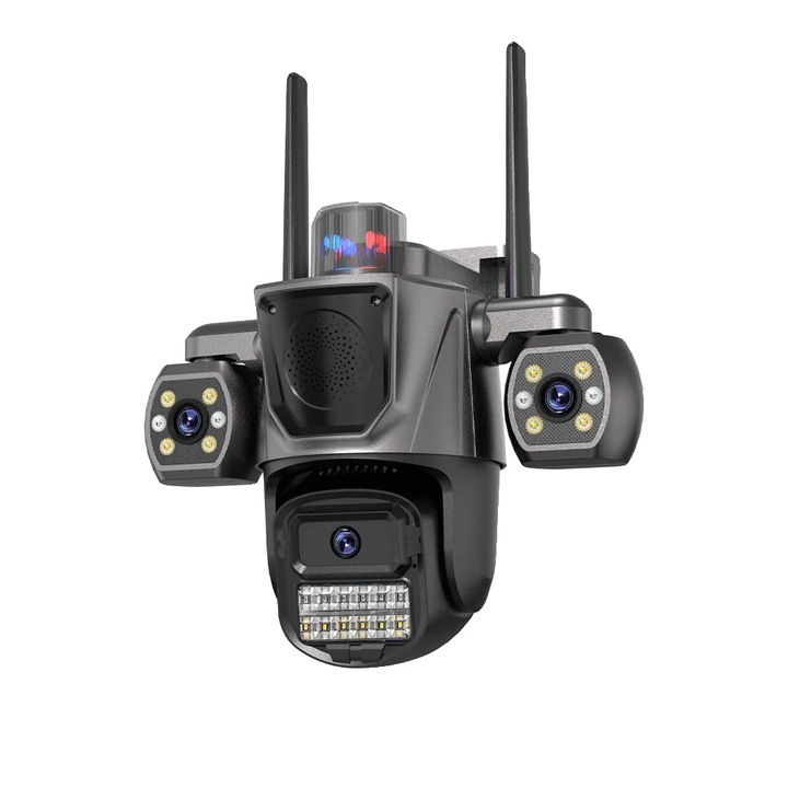 Camera de supraveghere, 3 MP, design rezistent la intemperii, versiune standard, conectivitate Wi-Fi, montare flexibila