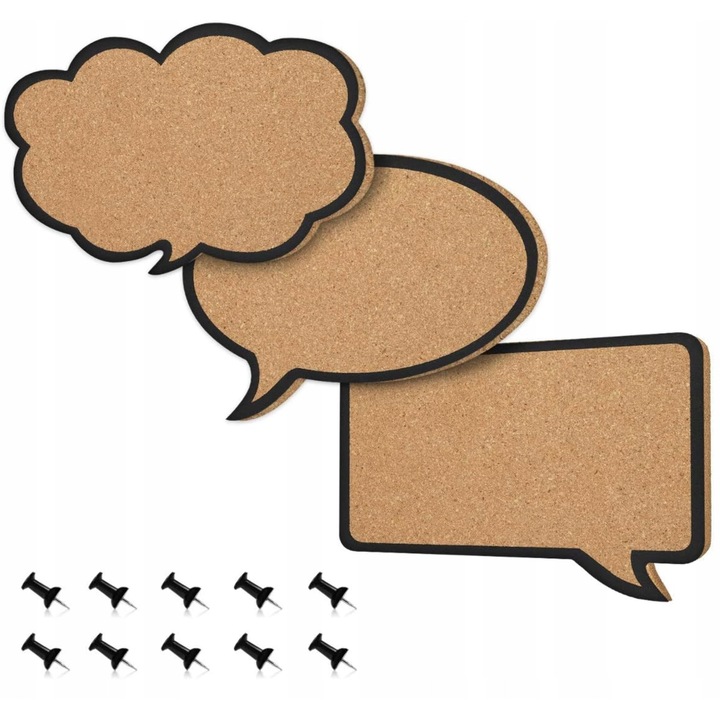 Set 3 Tablite de pluta, Diverse Forme, Solid, 270g