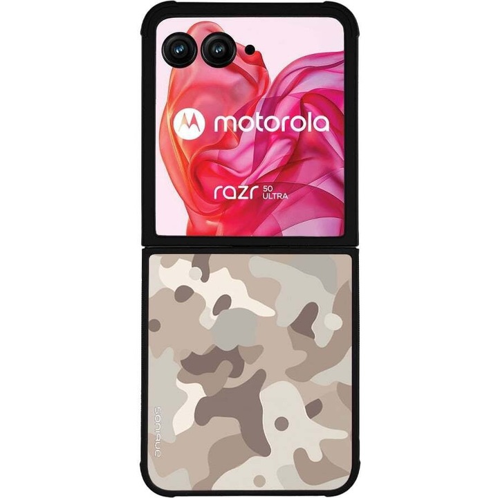 Husa telefon Sonique Camouflage Army, silicon, design militar, protectie antisoc, multicolor, pentru Motorola Razr 50 Ultra