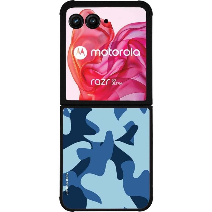 Husa telefon Sonique Camouflage Army, silicon, design militar, multicolor, pentru Motorola Razr 50 Ultra