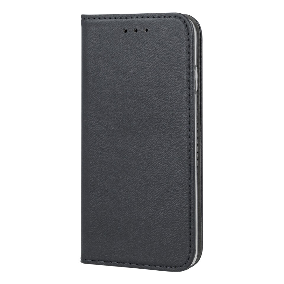 Husa pentru Honor 400 Smart 5G tip carte, Magnetica, Buzunar interior, Premium, set cu sticker, Smart Magnetic, Negru inchis