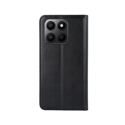 Husa pentru Honor 400 Smart 5G tip carte, Magnetica, Buzunar interior, Premium, set cu sticker, Smart Magnetic, Negru inchis