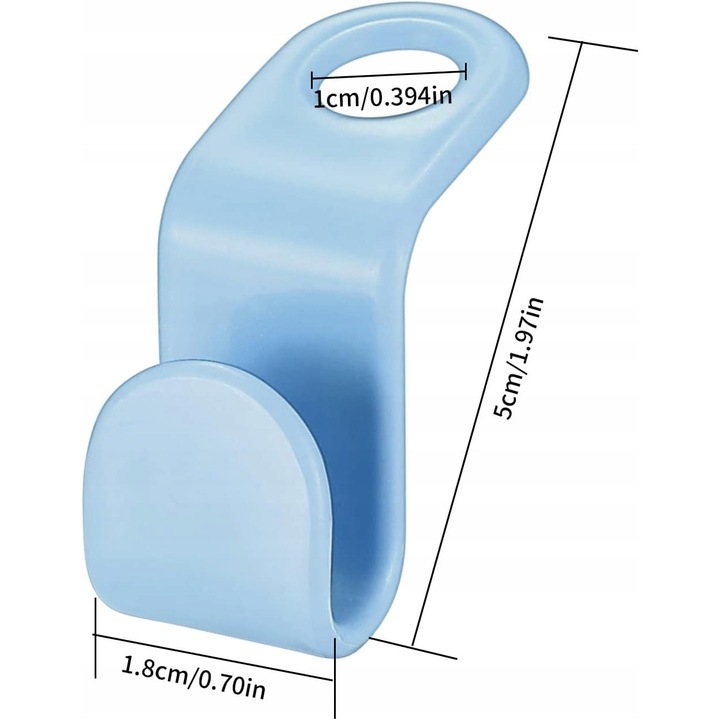 Set 65 conectori pentru umerase, Albastru
