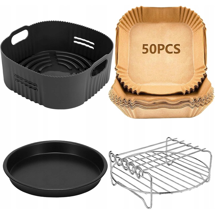 Set accesorii pentru friteuza, 5,5L - 7,5L 50 buc