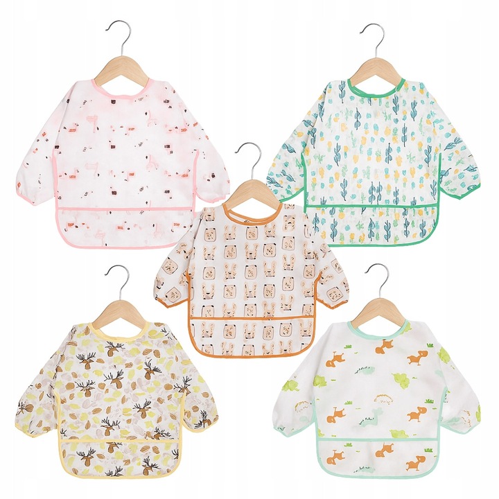 5 db ujjatlan előke szett gyerekeknek