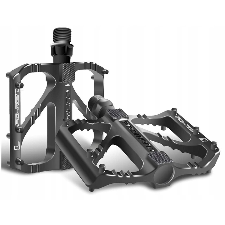 Pedale bicicleta, platforme, foarte usoare, negre, MTB