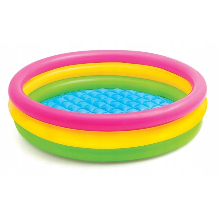 Gyermekmedence, 150x35cm, 3 kamrás, színes
