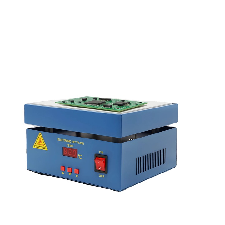 Statie de sudura preincalzire, 800W, 50~400C, dimensiuni 22x22x14.5cm, zona de incalzire 20x20cm