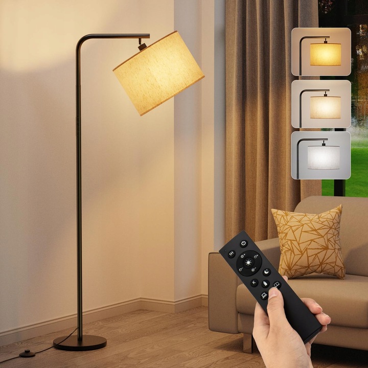Lampa LED cu pilot, 3 temperaturi barwowe, dimabila, colorat, 110 combinatii de iluminare