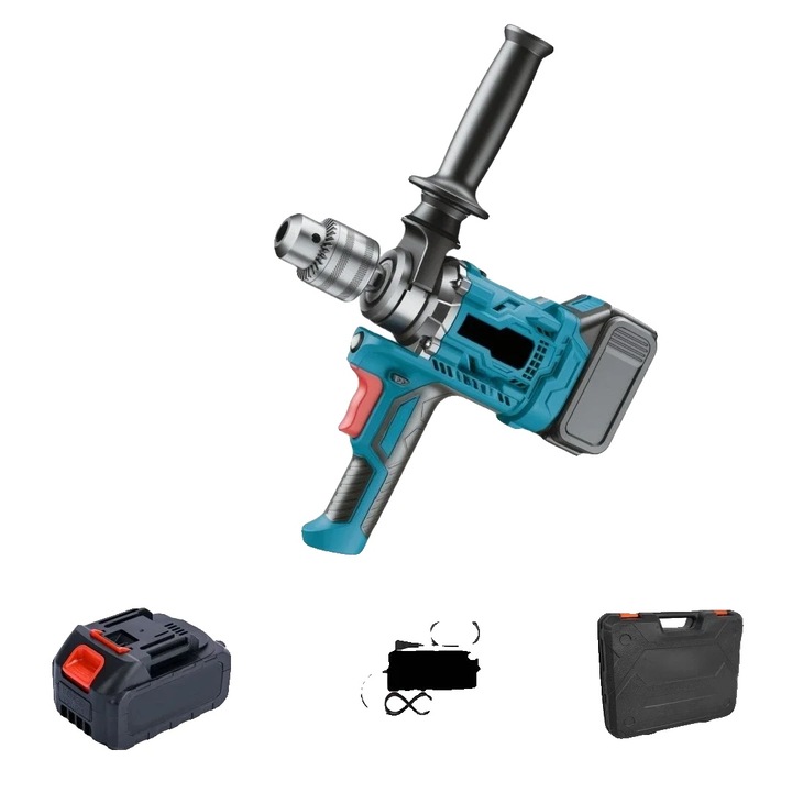 Set 1, Masina de gaurit si insurubat, motor fara perii, 18V, 2.2 KG